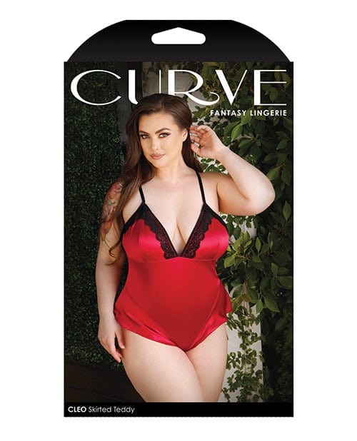 Fantasy Lingerie Curve Cleo Skirted Teddy with Snap Crotch Lingerie &amp; Costumes