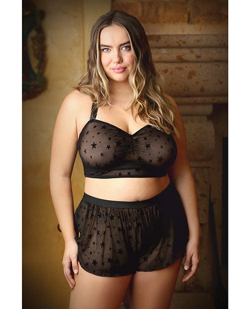 Fantasy Lingerie Curve Nova Star Halter Top &amp; Shorts XL/XXL Lingerie &amp; Costumes