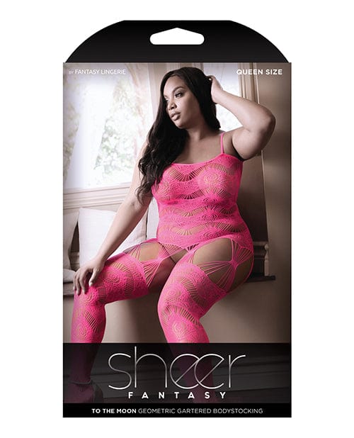 Fantasy Lingerie Sheer Fantasy To The Moon Multi Garter Bodystocking Lingerie &amp; Costumes