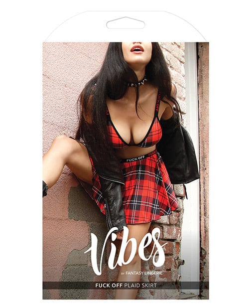 Fantasy Lingerie Vibes Fuck Off Skirt Plaid Lingerie &amp; Costumes