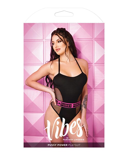 Fantasy Lingerie Vibes Pussy Power Micro-net Playsuit Lingerie &amp; Costumes