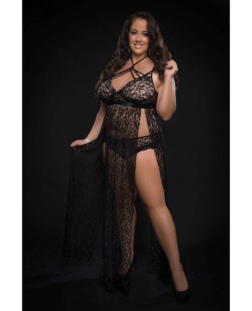 Lace Night Gown with Lace Panty