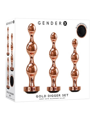 Gender X Gender X Gold Digger Set - Rose Gold-Black Anal Toys