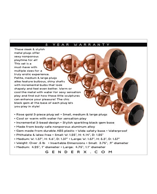 Gender X Gold Digger Set - Rose Gold-Black