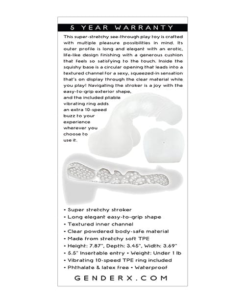 Gender X Gender X Stroke &amp; Poke - Clear Penis Toys