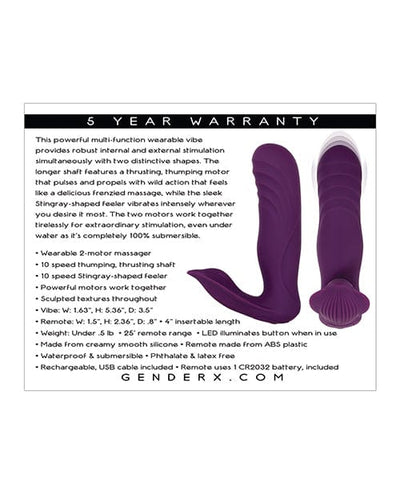 Gender X Gender X Velvet Hammer - Purple Vibrators