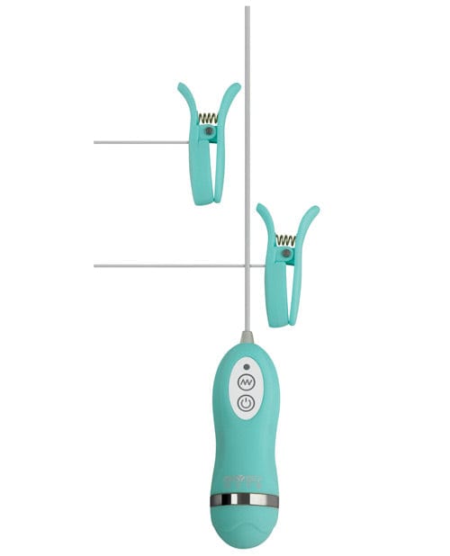 Gigaluv Gigaluv Vibro Clamps - 10 Functions Tiffany Blue Kink &amp; BDSM