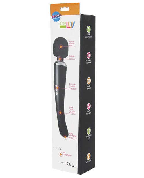 Gigaluv Gigaluv Chirapsia Rechargeable Wand - Black Vibrators