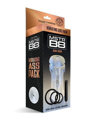 Global Novelties LLC Mstr B8 Bum Rush Vibrating Ass Pack - Kit Of 5 Clear Penis Toys