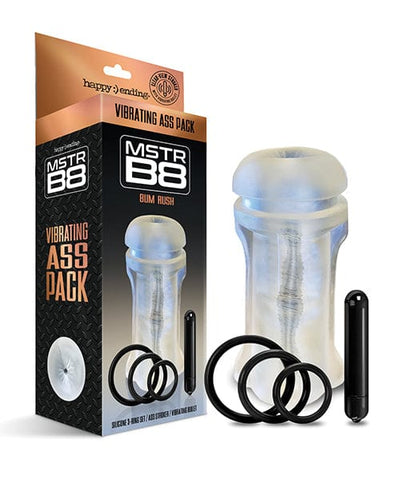 Global Novelties LLC Mstr B8 Bum Rush Vibrating Ass Pack - Kit Of 5 Clear Penis Toys