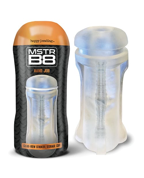 Global Novelties LLC Mstr B8 Clear View Stroker - Clear Penis Toys