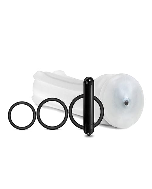 Global Novelties LLC Mstr B8 Hand Cuff Vibrating Stroker Pack - Kit Of 5 Clear Penis Toys