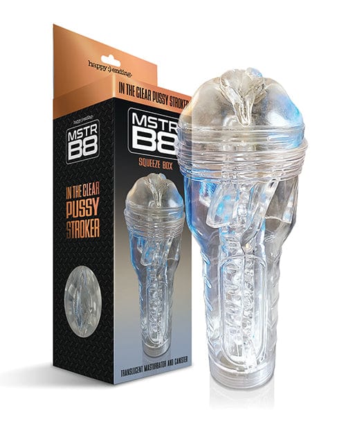 Global Novelties LLC Mstr B8 In The Clear Pussy Stroker - Clear Penis Toys