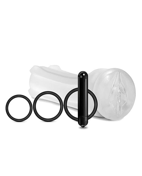Global Novelties LLC Mstr B8 Squeeze Vibrating Pussy Pack - Kit Of 5 Clear Penis Toys