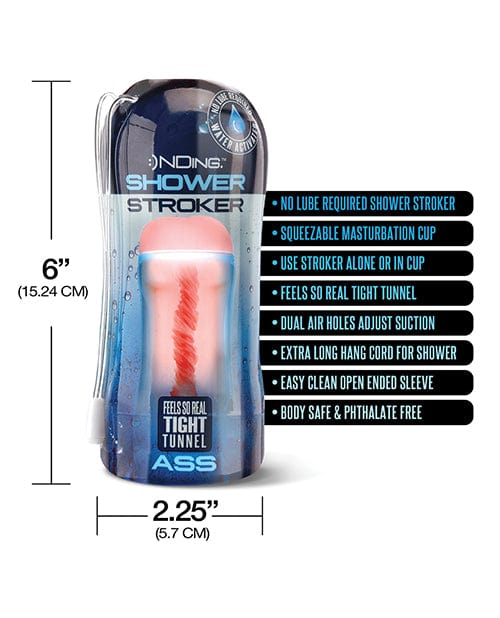 Global Novelties LLC Shower Stroker Ass - Ivory Penis Toys