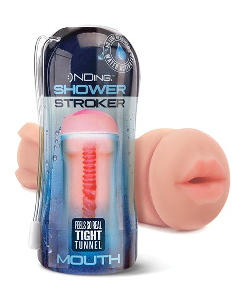 Global Novelties LLC Shower Stroker Mouth - Ivory Penis Toys