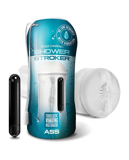 Global Novelties LLC Shower Stroker Vibrating Ass - Clear Penis Toys