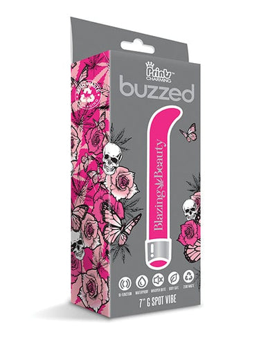Global Novelties LLC Buzzed 7" G-spot Vibe  - Blazing Beauty Pink Vibrators