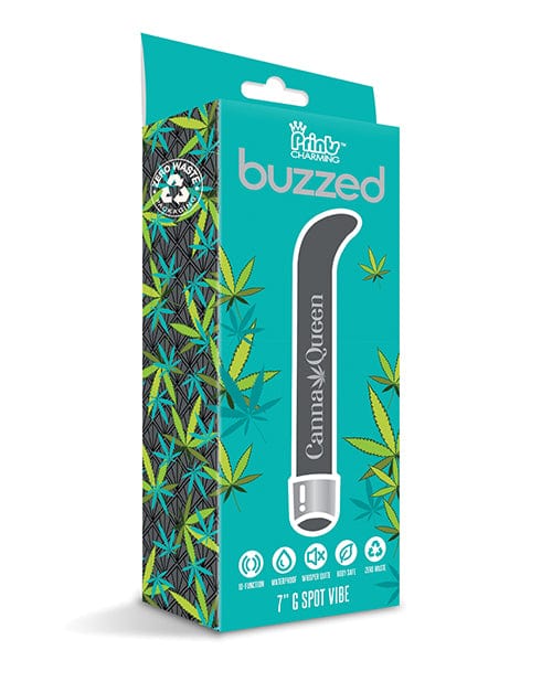 Buzzed 7" G-spot Vibe  - Canna Queen Size Black