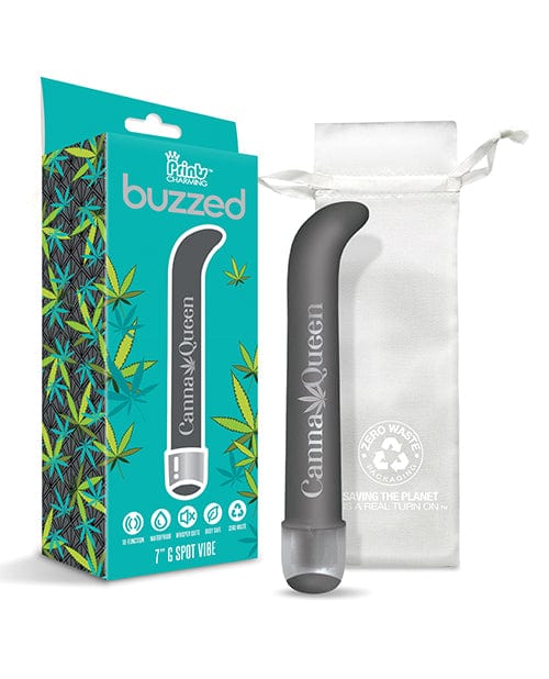 Buzzed 7" G-spot Vibe  - Canna Queen Size Black