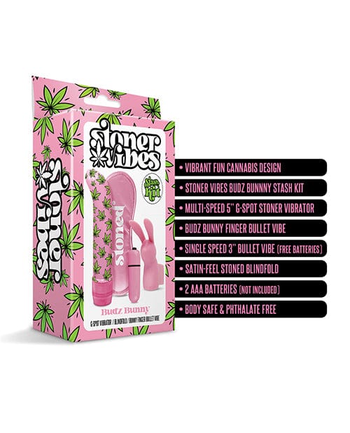 Global Novelties LLC Stoner Vibes Budz Bunny Stash Kit - Pink Vibrators