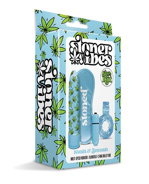 Global Novelties LLC Stoner Vibes Kush &amp; Smush Stash Kit - Blue Vibrators