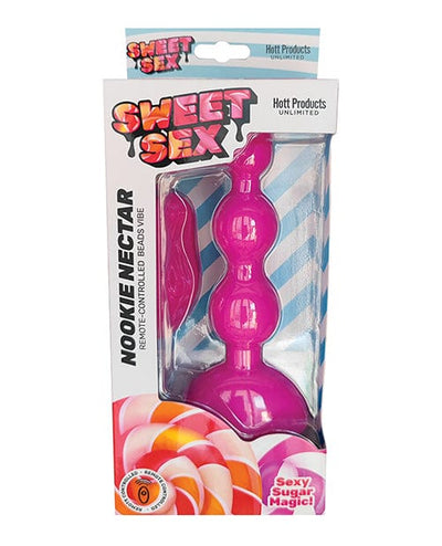 Hott Products Sweet Sex Nookie Nectar Beads Vibe W-remote - Magenta Anal Toys