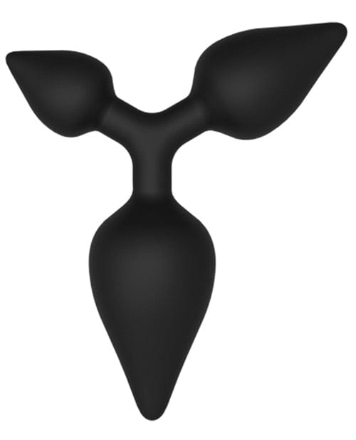 Hott Products Wet Dreams Triple Play Anal Plug - Black Anal Toys