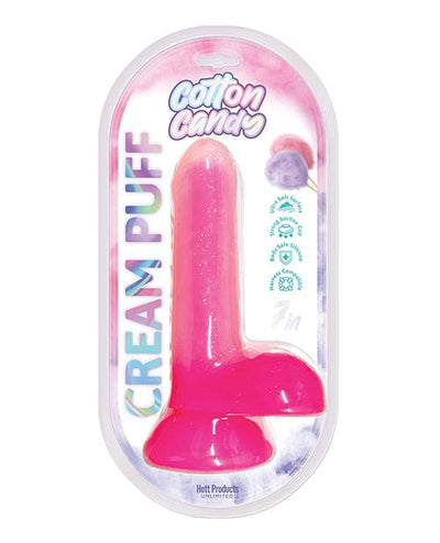 Hott Products Cotton Candy Cream Puff 6" Dildo - Pink Dildos