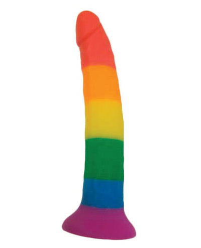 Hott Products Rainbow 7" Strap On Dildo with Harness Dildos