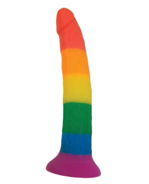 Hott Products Rainbow 7" Strap On Dildo with Harness Dildos