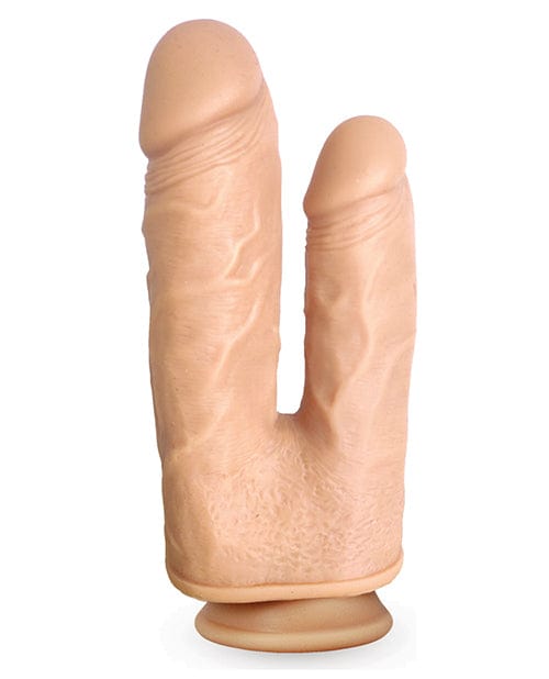 Hott Products Skinsations DupleXXX Vibrating &amp; Rotating Double Dildo - Flesh Dildos
