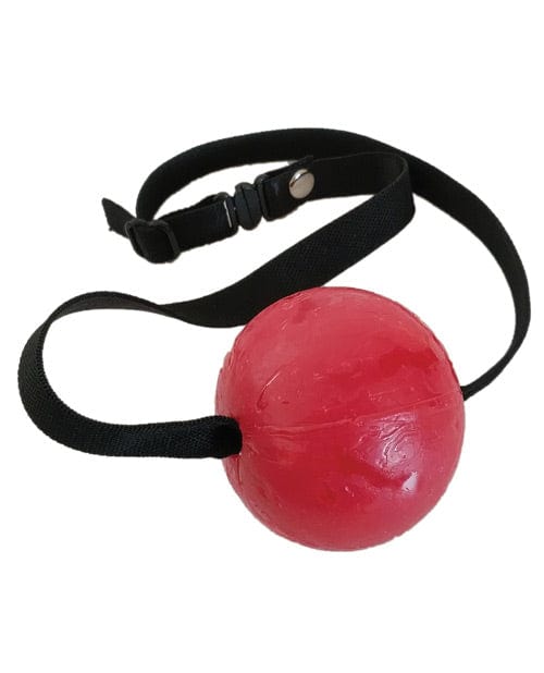 Hott Products Candy Ball Gag - Strawberry Kink &amp; BDSM