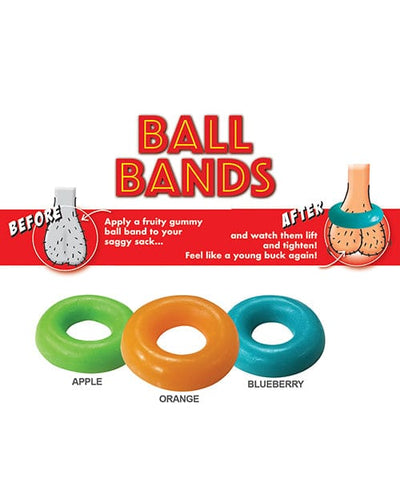 Hott Products Gummy Ball Bands - 3 Pack Asst. Colors-flavors More