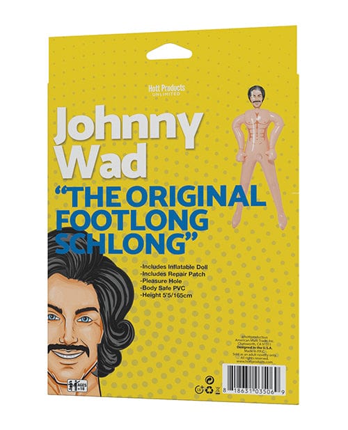 Hott Products Johnny Wad W/large Penis Blow Up Doll Penis Toys