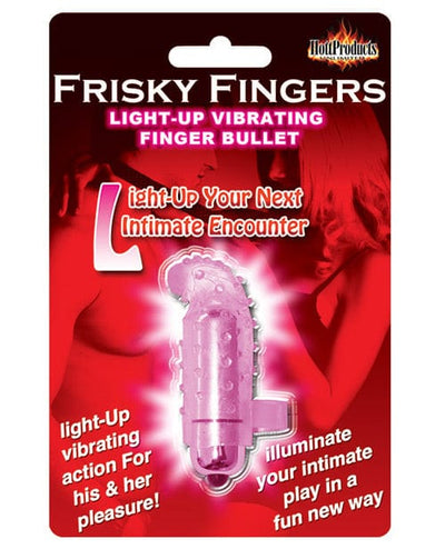 Hott Products Frisky Finger Light Up Vibrating Finger Bullet Magenta Vibrators