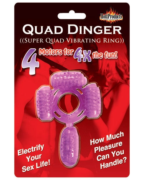 Hott Products Humm Dinger Super Quad with 4 Motors Purple Vibrators