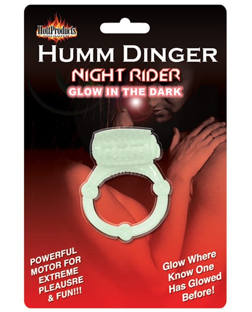 Hott Products Humm Dinger Vibrating Cockring Glow In The Dark Vibrators