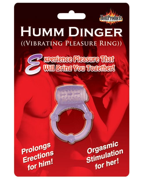 Hott Products Humm Dinger Vibrating Cockring Purple Vibrators