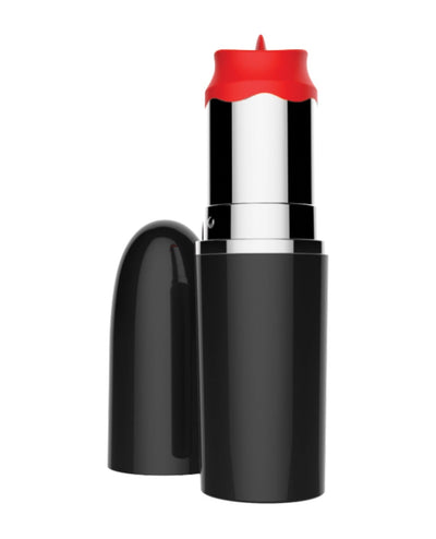Hott Products Lick Stick Rechargeable Discreet Lipstick Bullet with High Speed Licking Tongue Vibrators
