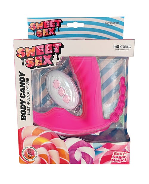 Sweet Sex Body Candy Multi Pleasure Vibe with remote - Magenta