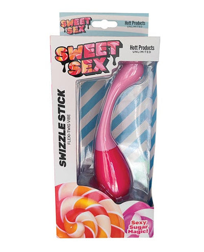Hott Products Sweet Sex Swizzle Stick Flexi Twig Vibe - Magenta Vibrators