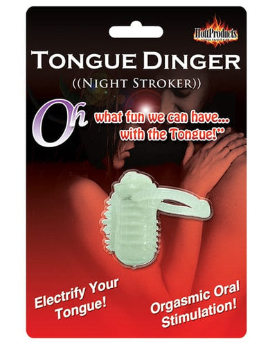 Hott Products Tongue Dinger - Glow In The Dark Night Stroker Vibrators