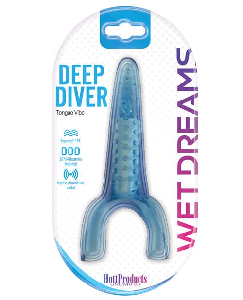 Hott Products Tongue Star Deep Diver Vibe Blue Vibrators