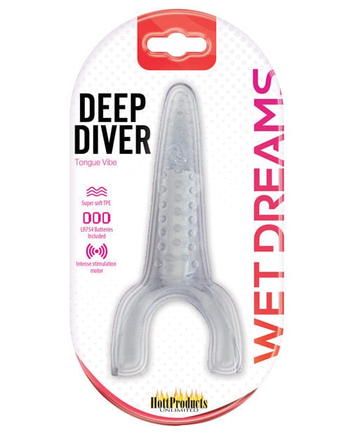 Hott Products Tongue Star Deep Diver Vibe Clear Vibrators
