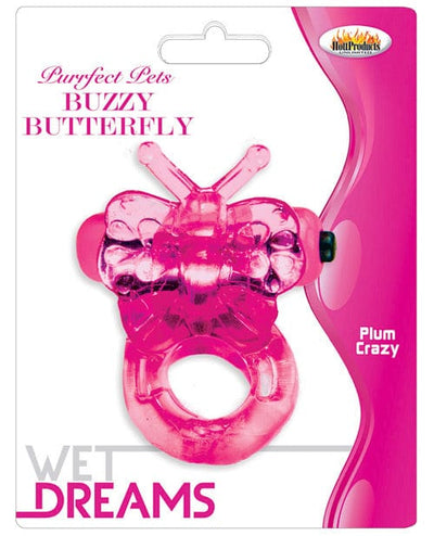Hott Products Wet Dreams Purrfect Pet Buzzy Butterfly Magenta Vibrators