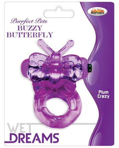 Hott Products Wet Dreams Purrfect Pet Buzzy Butterfly Purple Vibrators