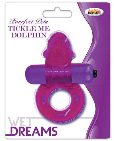 Hott Products Wet Dreams Purrfect Pet Tickle Me Dolphin Purple Vibrators