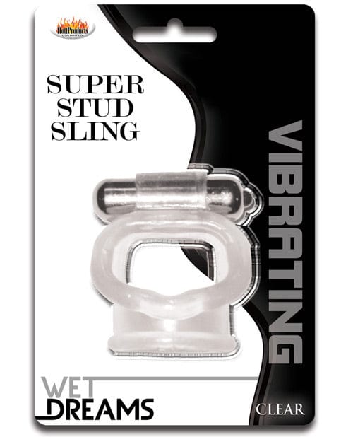 Hott Products Wet Dreams Super Stud Sling Clear Vibrators