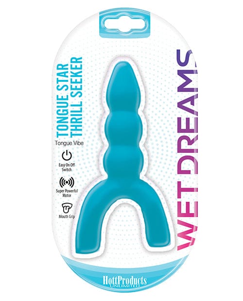 Hott Products Wet Dreams Tongue Star Thrill Seeker Vibe - Blue Vibrators